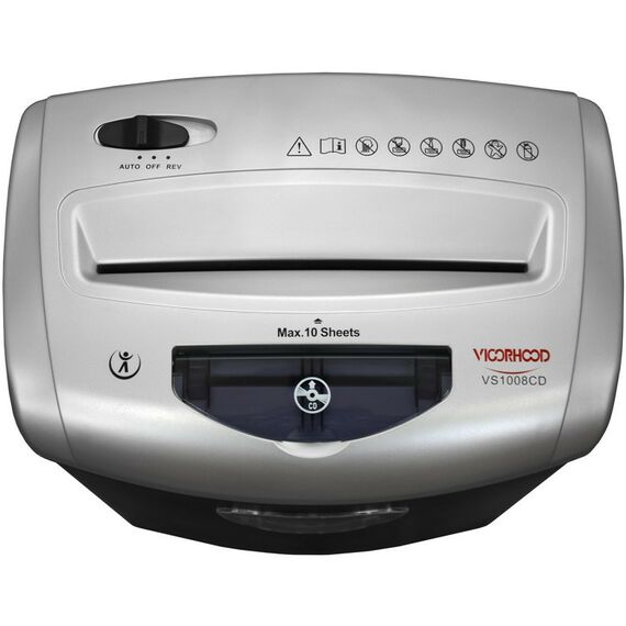 Уничтожители документов: Уничтожитель документов Vigorhood VS1008CD 4.0x35мм, 10 лст, CD1, 21л, P4 фотографии