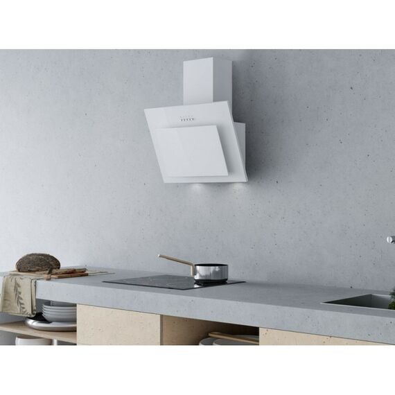 Вытяжки кухонные: Вытяжка KRONA FREYA 600 white PB макс. производительность 550 куб. м/ч, ширина для установки 60 см, мощность двигателя 110 Вт фотографии