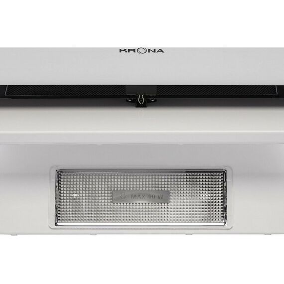 Вытяжки кухонные: Вытяжка KRONA FREYA 600 white PB макс. производительность 550 куб. м/ч, ширина для установки 60 см, мощность двигателя 110 Вт фотографии