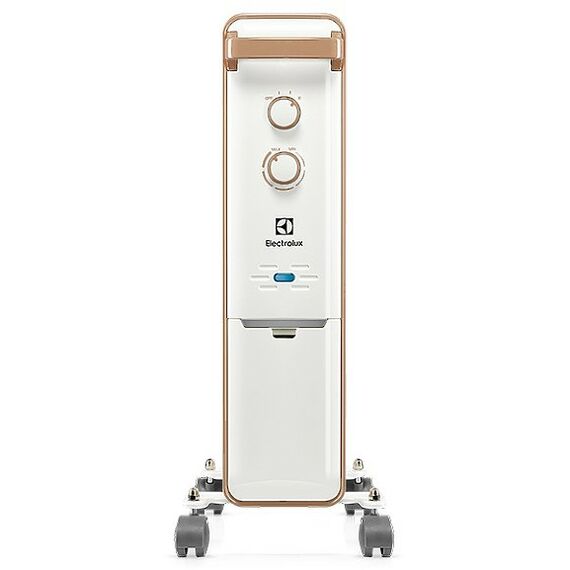 Масляные радиаторы: Масляный радиатор Electrolux Wave EOH/M-9209 мощность обогрева 2000 Вт, число секций: 9, термостат, колеса для перемещения, цвет белый фотографии