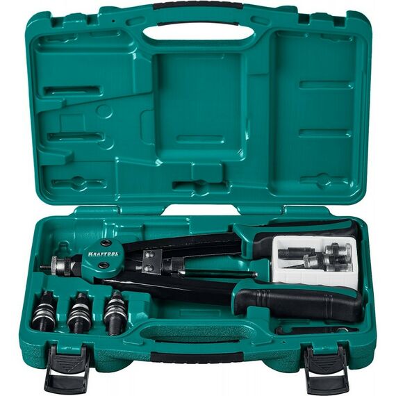 Заклепочники: Резьбовой двуручный заклепочник KRAFTOOL NUT-12 в кейсе [31183] фотографии