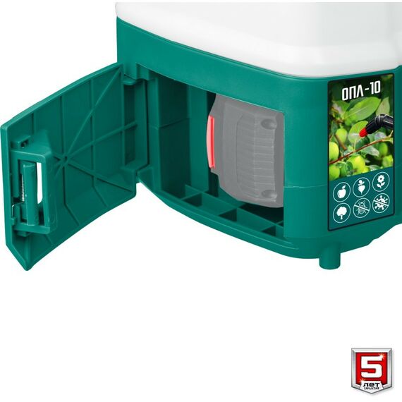 Опрыскиватели садовые: Опрыскиватель аккумуляторный Зубр ОПЛ-10 10 л бак, без АКБ, Li-Ion 18В фотографии