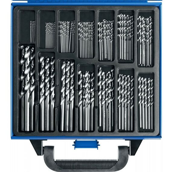 Буры, пики, коронки, сверла: Набор сверл по металлу Зубр ПРОФ-А 99шт 1-10мм сталь Р6М5, класс А, мет.бокс [29625-H99] фотографии