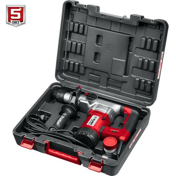 Перфораторы: Перфоратор Зубр ПВ-32-1500 ЭВ 1500 Вт, 32 мм, SDS Plus фотографии