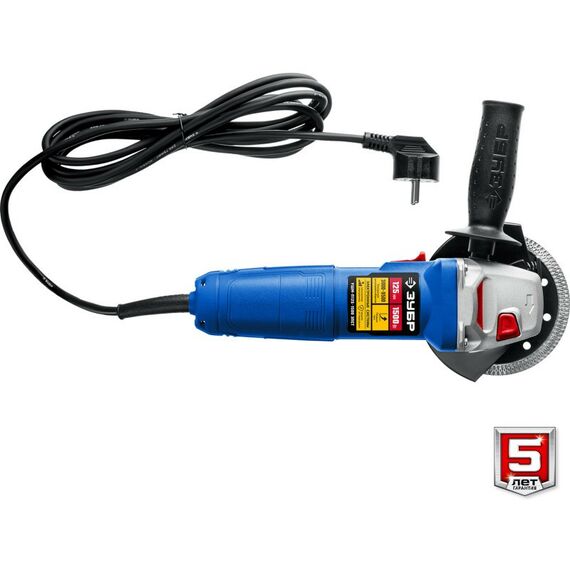 Угловые шлифмашинки (болгарки): УШМ Зубр Профессионал УШМ-П125-1500 ЭПСТ 125 мм, 1500 Вт, с регулировкой оборотов, компакт фотографии