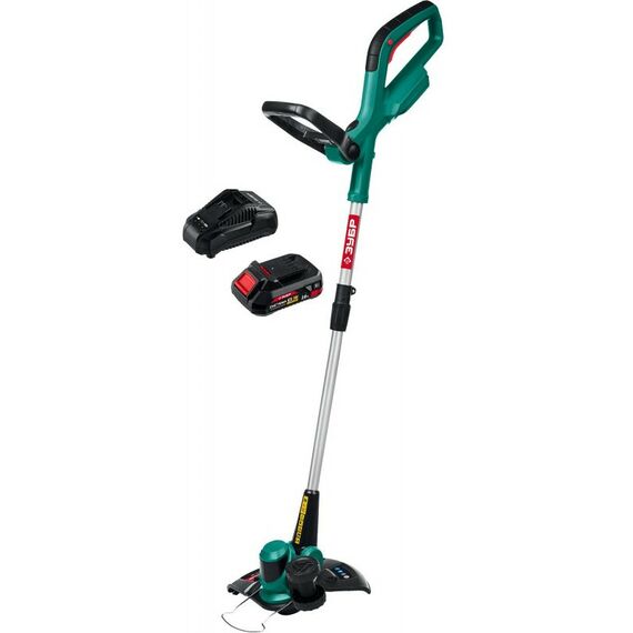 Триммеры: Аккумуляторный триммер Зубр ТА-185-21 18В, 1 АКБ (2Ач) фотографии