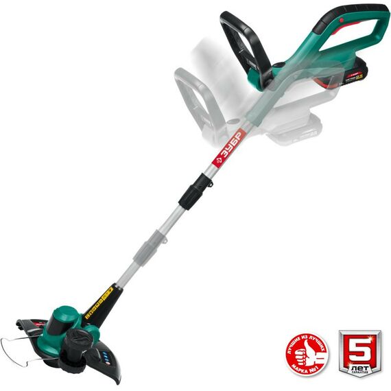 Триммеры: Аккумуляторный триммер Зубр ТА-185-21 18В, 1 АКБ (2Ач) фотографии