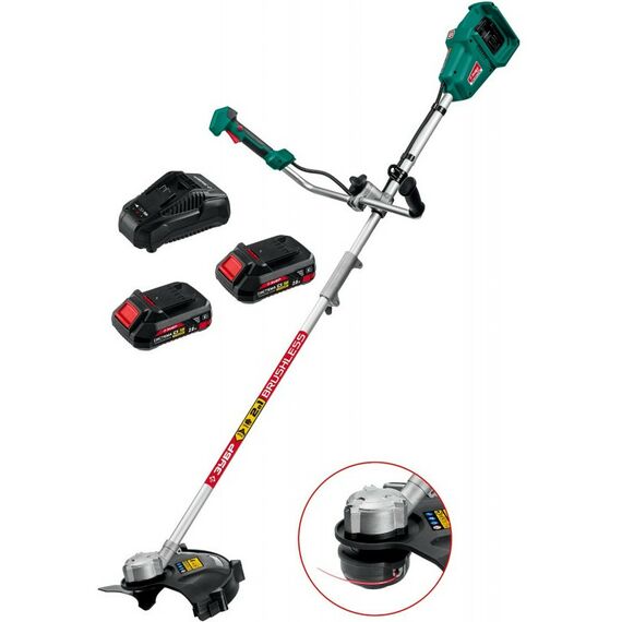 Триммеры: Бесщеточный триммер Зубр ТАБ-365-22 36В, 2х18В АКБ (2Ач) фотографии