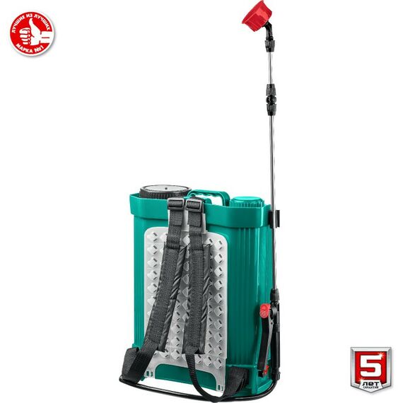 Опрыскиватели садовые: Опрыскиватель аккумуляторный Зубр ОПС-16 16 л бак, 12В, 8Ач фотографии