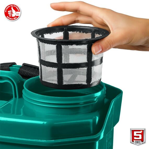 Опрыскиватели садовые: Опрыскиватель аккумуляторный Зубр ОПС-16 16 л бак, 12В, 8Ач фотографии