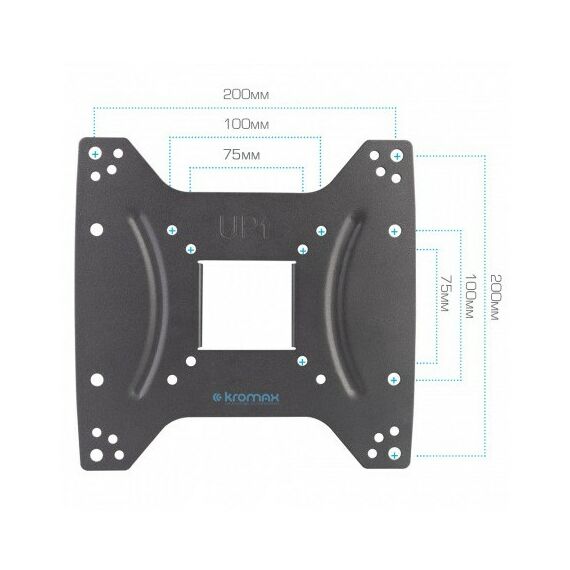 Крепеж для аудио-видео техники: Кронштейн для телевизора Kromax DIX-24 black [28014] фотографии