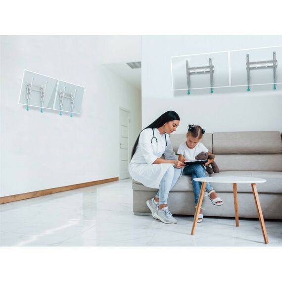 Крепеж для аудио-видео техники: Кронштейн ONKRON TM5 белый фотографии