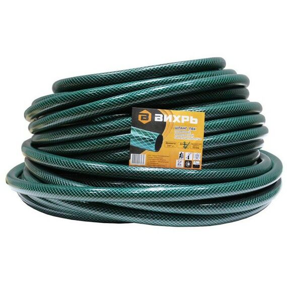 Шланги, системы водопровода и автополива: Шланг поливочный ПВХ усиленный Вихрь 25м усиленный 1/2 дюйм фотографии