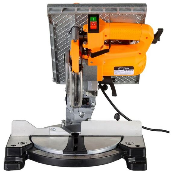 Торцовочные пилы: Торцовочная пила Вихрь ПТ-210К 1500 Вт, 5000 об/мин, диск 210 мм, режим настольной циркулярной пилы фотографии