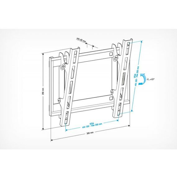 Крепеж для аудио-видео техники: Кронштейн Holder LCD-T2609-B фотографии