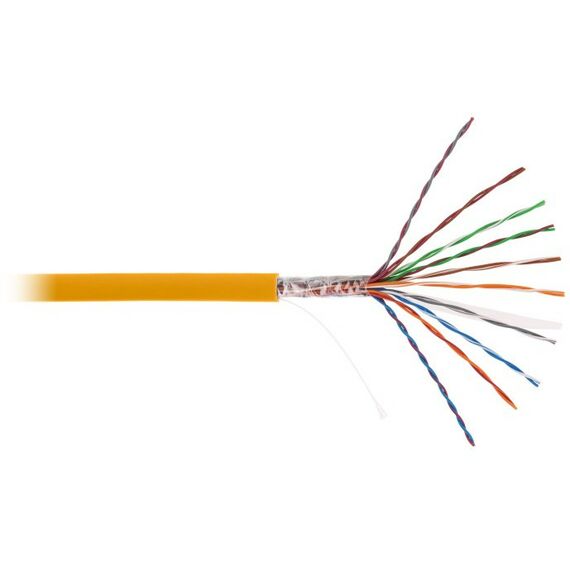 Кабель и разъемы: Кабель Netlan EC-UU010-5-LSZH-OR-3 U/UTP 10 пар, Кат.5 (Класс D), 100МГц, одножильный, BC (чистая медь), внутренний, LSZH нг(B)-HF, оранжевый, 305м фотографии