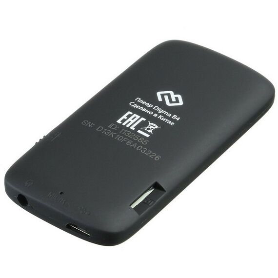 MP3-плееры: Проигрыватель Digma B4 MP3 Player, FM Tuner, 8Gb, MicroSD, LCD 1.8", диктофон, USB, Li-Pol [B4BK-Black] фотографии