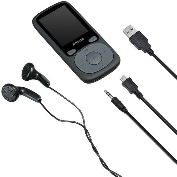 MP3-плееры: Проигрыватель Digma B4 MP3 Player, FM Tuner, 8Gb, MicroSD, LCD 1.8", диктофон, USB, Li-Pol [B4BK-Black] фотографии