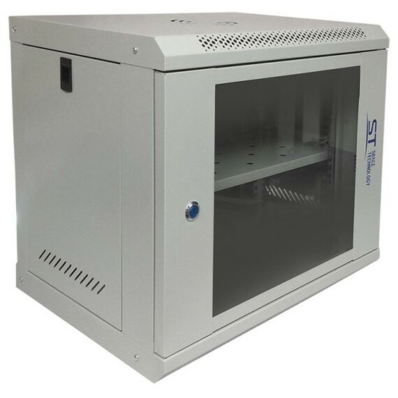 Шкафы и стойки: Шкаф монтажный ST ST-NC9U01 (серый) с полкой 450 х 400 х 530 мм фотографии