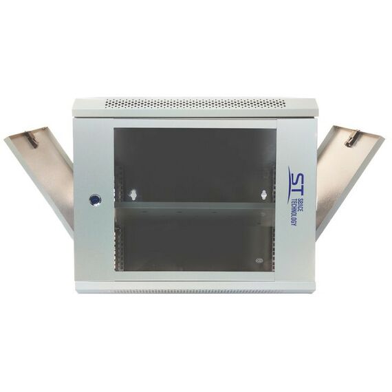 Шкафы и стойки: Шкаф монтажный ST ST-NC9U01 (серый) с полкой 450 х 400 х 530 мм фотографии