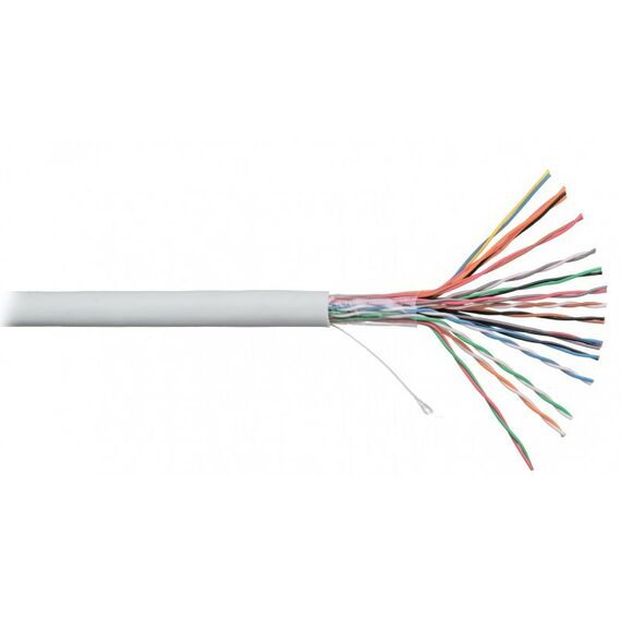 Кабель и разъемы: Кабель Netlan EC-UU016-5-PVC-GY-3 U/UTP 16 пар, Кат.5 (Класс D), 100МГц, одножильный, BC (чистая медь), внутренний, PVC нг(B), серый, 305м фотографии