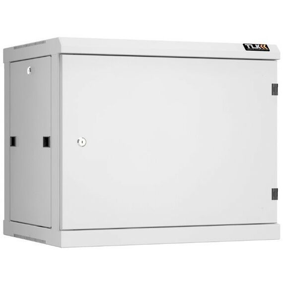 Шкафы и стойки: Настенный разборный шкаф TLK TWC-096045-R-M-GY 19", 9U, металлическая дверь, Ш600хВ503хГ450мм, 2 пары монтажных направляющих, серый фотографии