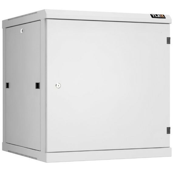 Шкафы и стойки: Настенный разборный шкаф TLK TWC-126060-R-M-GY 19", 12U, металлическая дверь, Ш600хВ636хГ600мм, 2 пары монтажных направляющих, серый фотографии