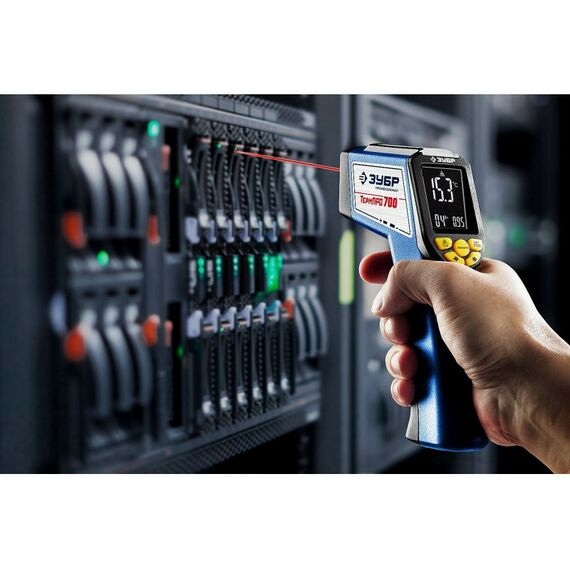 Пирометры (термометры): Пирометр инфракрасный Зубр Профессионал ТермПро-700 -50°С +650°С [45721-650] фотографии