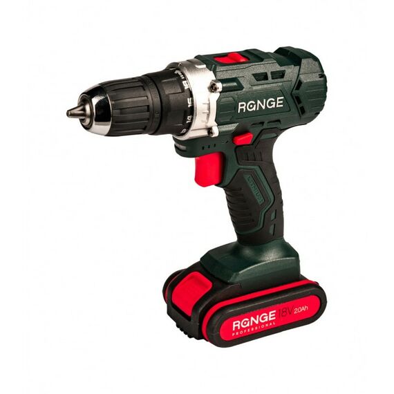 Дрели и шуруповерты: Аккумуляторная дрель RANGE RCD18/2.0-PRO 18В, 2 Li акк. 2.0Ач, 32Н, метал. патрон, кейс фотографии