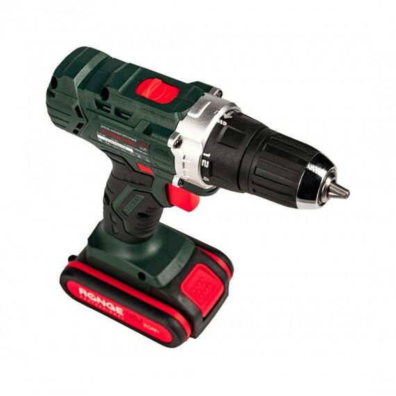 Дрели и шуруповерты: Аккумуляторная дрель RANGE RCD18/2.0-PRO 18В, 2 Li акк. 2.0Ач, 32Н, метал. патрон, кейс фотографии