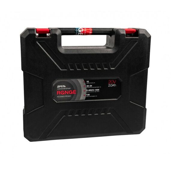 Дрели и шуруповерты: Аккумуляторная дрель RANGE RCD20/2.0-PROMO 20В, 2 Li акк. 2.0Ач, 34Нм, метал. патрон, кейс фотографии