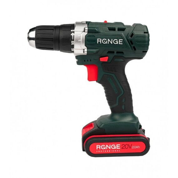 Дрели и шуруповерты: Аккумуляторная дрель RANGE RCD20/2.0-PRO 20В, 2 Li акк. 2.0Ач, 35Нм, метал. патрон, кейс фотографии