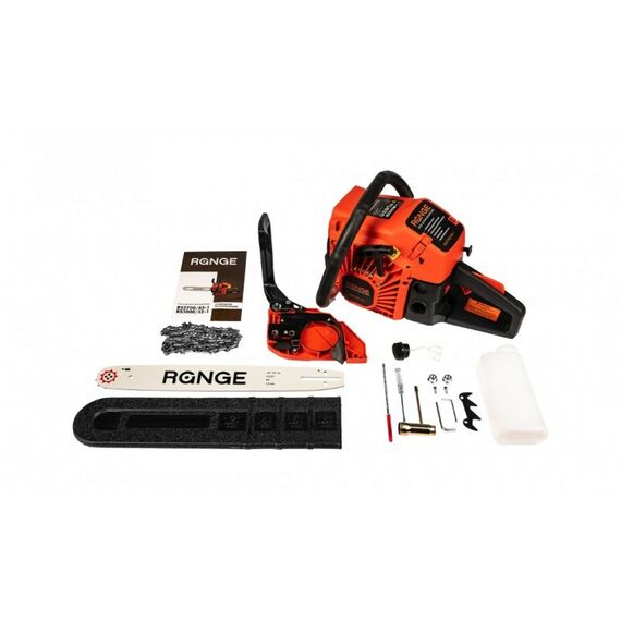 Бензопилы: Бензопила с праймером RANGE RS2700/45-1 фильтр, 16 шина 45СС , цепь, карбюратор фотографии