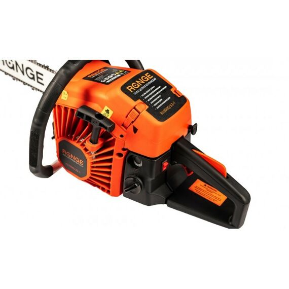 Бензопилы: Бензопила с праймером RANGE RS3000/52-1 фильтр, шина и цепью в комплекте, 18 шина 52СС, карбюратор фотографии
