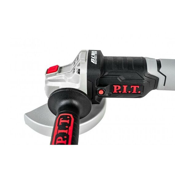 Угловые шлифмашинки (болгарки): Аккумуляторная бесщеточная шлифмашина P.I.T. PWS20H-125A/1 20В, 125мм, 7000 об/мин, 1 акб Li-Ion 4Ач, ЗУ 3А, кейс фотографии