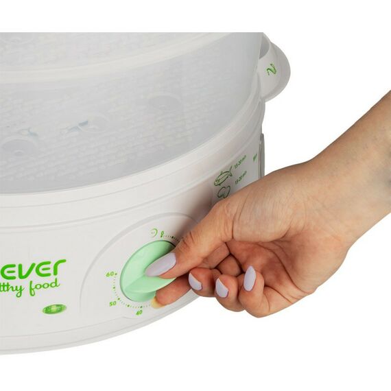 Пароварки: Пароварка Endever Vita-175 цвет белый/зеленый [90035] фотографии