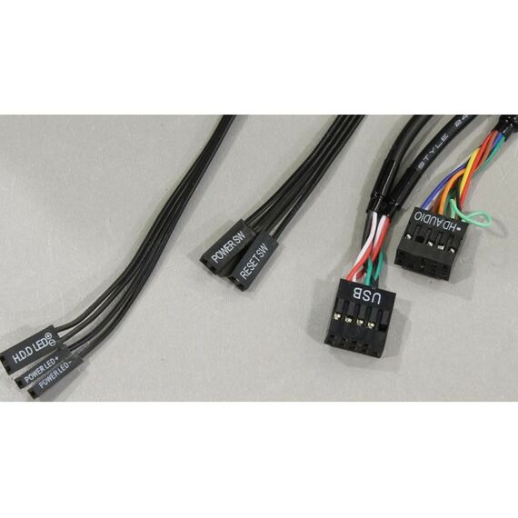 Корпуса компьютерные: Корпус PowerMAN ES722 Black Minitower 400W 2*USB 2.0, HD, Audio mATX [6111491] фотографии