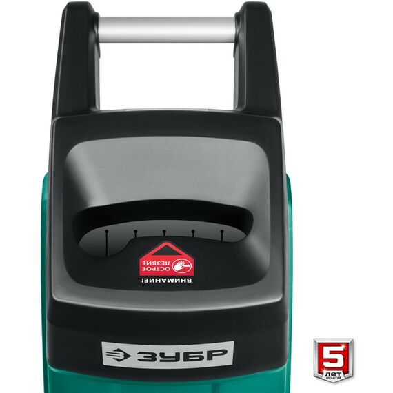 Измельчители садовые: Электрический садовый измельчитель Зубр ЗИЭ-40-2300 2300 Вт фотографии