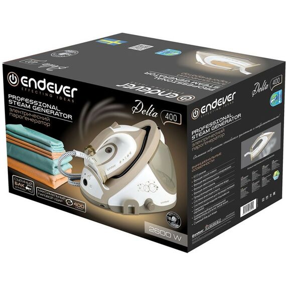 Отпариватели и пароочистители: Парогенератор Endever Delta-400 белый/бежевый [90305] фотографии