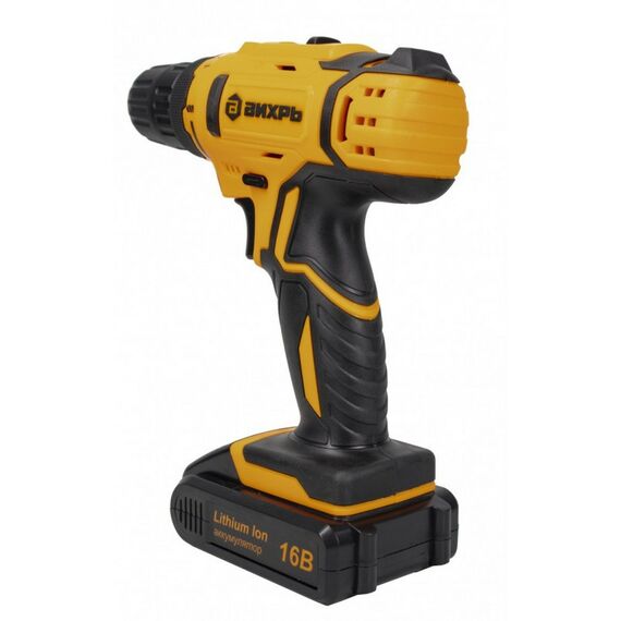 Дрели и шуруповерты: Дрель-шуруповерт аккумуляторная Вихрь ДА-16Л-2К безударный, быстрозажимной, 400/1400 об/мин, 42/20 Нм, 16 В, 2 А*ч, 1.3 кг, кейс [72/14/32] фотографии