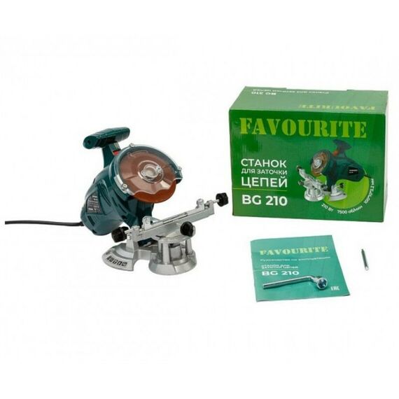 Все для заточки инструмента: Станок для заточки цепей Favourite BG 210 210ВТ, 7500 об/мин фотографии
