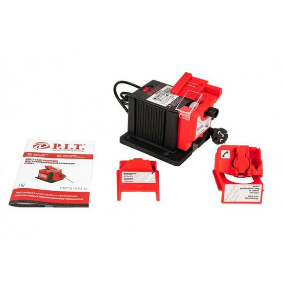 Все для заточки инструмента: Станок для заточки сверл, ножей, ножниц P.I.T. PMTS1003-C 65Вт, 3-10мм, 6700 об/мин фотографии