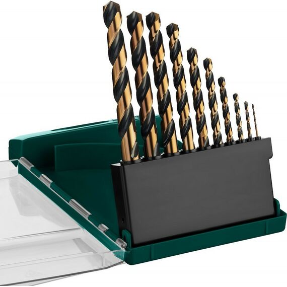 Буры, пики, коронки, сверла: Набор сверл по металлу KRAFTOOL 29656-H10 COBALT 10шт(1-10мм), HSS-Co(8%), сталь М42(S2-10-1-8) фотографии