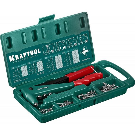 Заклепочники: Заклепочник KRAFTOOL X-3 в кейсе, литой корпус [31170-H6_z01] фотографии