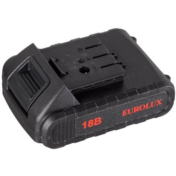 Дрели и шуруповерты: Дрель-шуруповерт аккумуляторная Eurolux ДА-18/2Li безударный, быстрозажимной, 0-400, 0-1400 об/мин, 30/12 Нм, 18В, 1.5 А*ч, 1.3 кг, кейс [72/14/40] фотографии