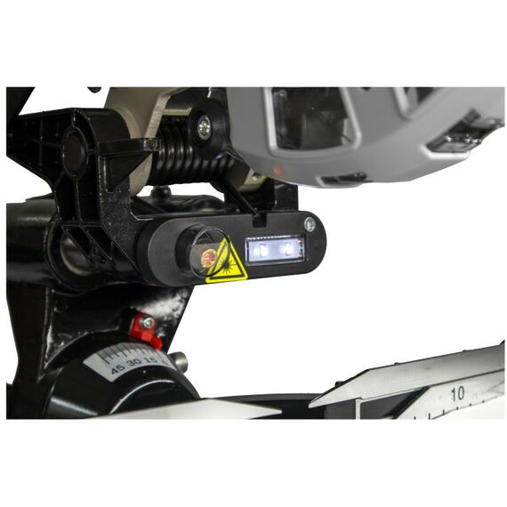 Торцовочные пилы: Торцовочная пила РЕСАНТА ТП-210ПЛ 1800 Вт, 5000 об/мин, диск 210 мм, лазер, протяжка [75/18/4] фотографии