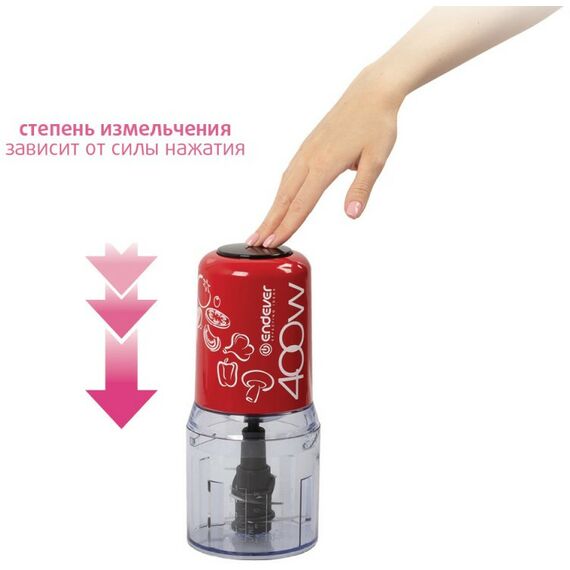 Блендеры: Измельчитель электрический Endever Sigma-64 красный [80737] фотографии