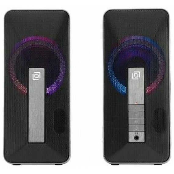 Колонки: Колонки Oklick OK-130 Black 2x10W, Bluetooth, питание  от USB [1458495] фотографии