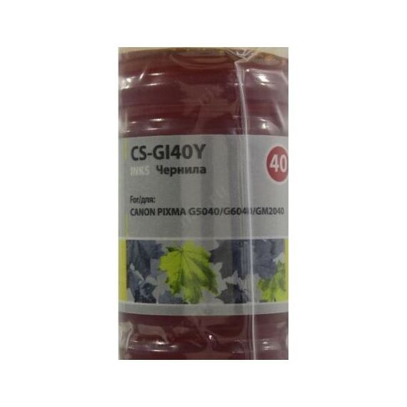 Для Canon (совместимые): Чернила Cactus CS-GI40Y Yellow для Canon Pixma G5040/G6040/GM2040 70 мл фотографии
