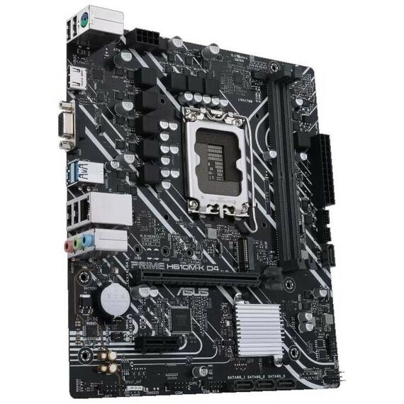 Материнские платы: Материнская плата Asus PRIME H610M-K D4 LGA1700 <H610> PCI-E Dsub+HDMI GbLAN SATA MicroATX 2DDR4 (RTL) фотографии